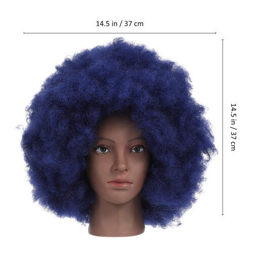 Afro Peruca Encaracolado Sintético Resistente 1