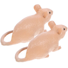 2 Unidades Brinquedo Elástico Rato Cognitivo Para Animais