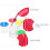 16Pcs Painting Tools Set With Transparent Paint Cups And Brushes 7