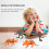 2Pcs Simulation Animal Toy Creative Rubber Dinosaur Model Decoration 4