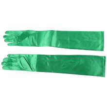 1 Pair St Patrick's Day Long Elbow Finger Gloves Arm Warmers