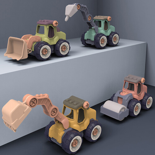 Set Veicolo Da Costruzione, Auto Componibile Con 2