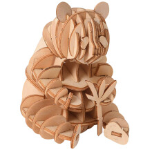 2 In Legno 3D Da Te Panda Per Bambini