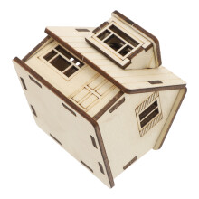Diy Miniature Dollhouse Kit 3d Wooden Puzzle Tiny House Model Toy