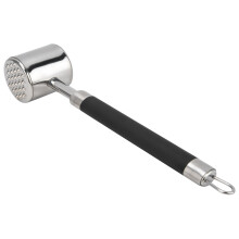 Fleischklopfer aus Edelstahl, ergonomisches Design, vielseitiges Küchenwerkzeug, flacher Klopfhammer zum Zartmachen von Fleisch, Hackwerkzeug für