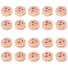 20 Pezzi Puleggia In Legno 6mm Per Bambini Craft Navi