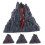 4Pcs Mini Volcano Model Toy: Realistic Plastic Lava Eruption Decor 10