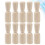 20Pz Da in Legno Khaki Per Progetti DIY Bambini 8