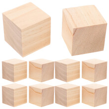 20 Peças Blocos Natural 5Cm Para Artesanato Infantil E Pintura