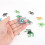 12Pcs Plastic Halloween Spider Toys Realistic Educational Figures 8