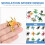 12Pcs Plastic Halloween Spider Toys Realistic Educational Figures 11