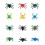 12Pcs Plastic Halloween Spider Toys Realistic Educational Figures 6