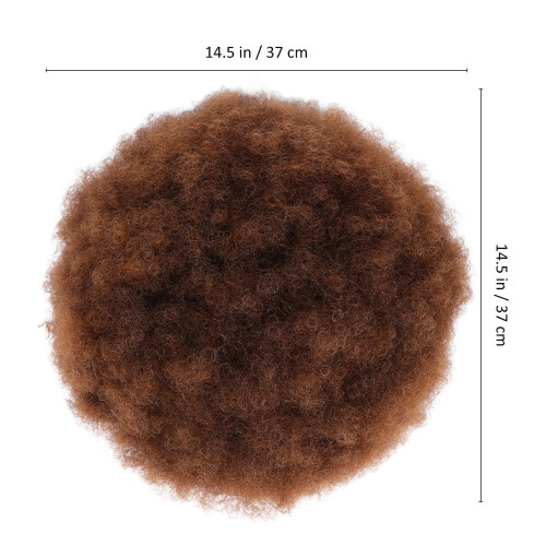 Afro Peruca Encaracolada Curta Sintético Resistente 2