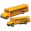2Pcs Pull Back Metal School Bus Toy Vehicles For Kids 1