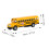 2Pcs Pull Back Metal School Bus Toy Vehicles For Kids 2