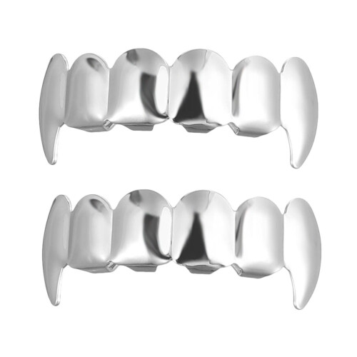 2Pcs Silver Plated Upper Halloween Decorative Accessories 2