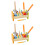 2 Sets Pounding Peg Workbench Wooden Toy With Hammer 7