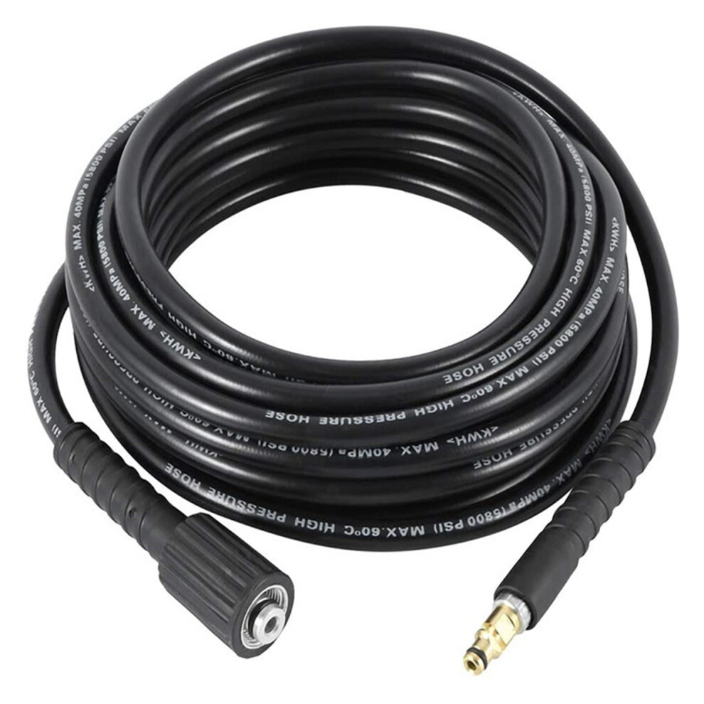 High Pressure Washer Hose, Cold Water Application 15M Kink Resistant Flexible Power Washer Replacement Hose With Quick Coupling Connector 9135470878888