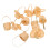 20 Pcs Mini Woven Baskets For Dollhouse Decor 1:12 Scale With Handles 3