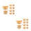 20 Pcs Mini Woven Baskets For Dollhouse Decor 1:12 Scale With Handles 10