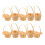 20 Pcs Mini Woven Baskets For Dollhouse Decor 1:12 Scale With Handles 2