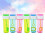 7pcs set with bubble water, compact for daily use 11