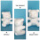 5pcs Bear Shape Art Crafts Blank White Diy Mold Sculpture 7