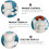 5pcs Bear Shape Art Crafts Blank White Diy Mold Sculpture 9