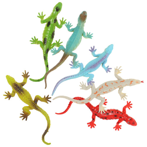 6 Unidades De De Lagarto De Plástico 2