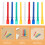 50 Pcs Plastic Glue Spreader Sticks Scrapers Spatula Craft Kit 8