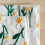 Embroidered Daisy Cup Coasters Double Layer Cotton Linen For 4