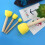 24Pcs Assorted Round Sponge Brushes For Kids Painting (6 Sets) 5