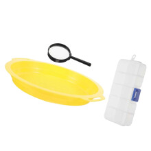 3Pcs Nonslip Nonslip Grip Sifting Pan Light Weight Gold Panning