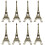 8 Pcs Eiffel Tower Model Figurine Vintage Building Ornament 7
