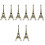 8 Pcs Eiffel Tower Model Figurine Vintage Building Ornament 5