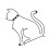 Decorative Wall Hook Cartoon Cats Shape Iron Materials-Black 1