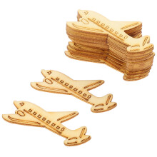 30Pcs Wood Airplane Cutouts: Unfinished Shapes For Diy Crafts Decor