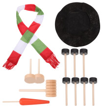 2 Sets Snowman Dressing Up Props Christmas DIY Decor