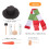 2 Sets Snowman Dressing Up Props Christmas DIY Decor 11