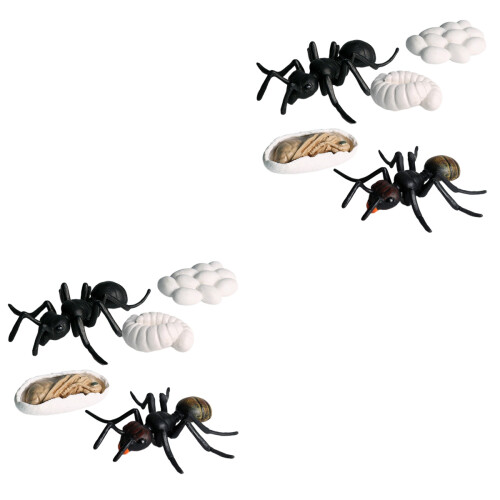 10 Unidades Conjunto De Formigas Plásticas Para Crianças (Preto) 2