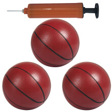 3Pcs Mini Inflatable Basketball Toys Pvc Patting Balls Sports Gear