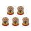 5 Pcs Tin Retro Merry-Go-Round Clockwork Toy For Home Decor 7