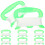 8Pcs Kite Handles Small Reel Winder Grips With 100M Strings 6