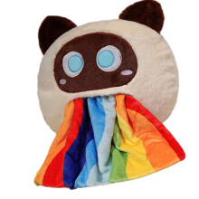 Corals Fleece Cats Cushion Blanket for Portable-Siamese Cat