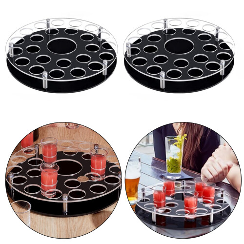 Ergonomic 25 Cup Holder with Builts In Wine Bottle Storage Space 1