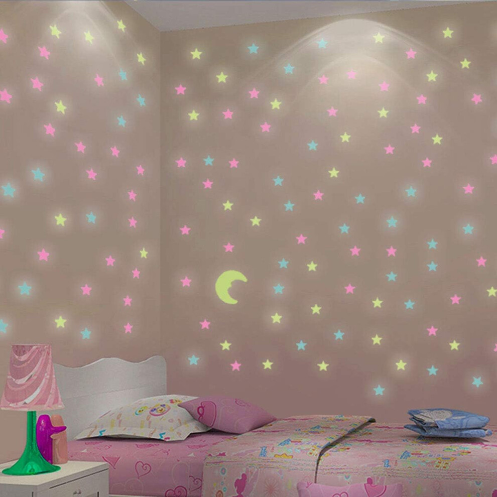 3D Glowing Stars For Kids Bedroom, Multifunction Luminous Stars, Eco-Friendly Decorative Night Light