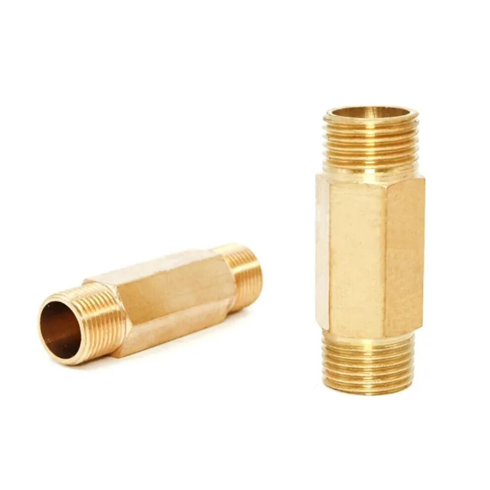 1Pc All Copper 1/8' Bsp Hexagonal Male Thread Extend Joint Connecting Rod Extension Fittings Copper Bsp Plumbing Adapter 9067246145699