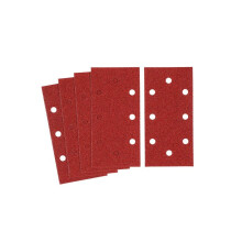 Fogli Abrasivi Perforati 1/3 a Montaggio Rapido 80 G 93 X 190 Mm - 5 Pezzi