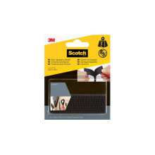Self-adhesive tape - Black - 25 mm x 76 mm - Pack of 2 pieces - Max 5 kg