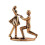 Metal Proposal Couple Statues Figurines Romantics Couple 4